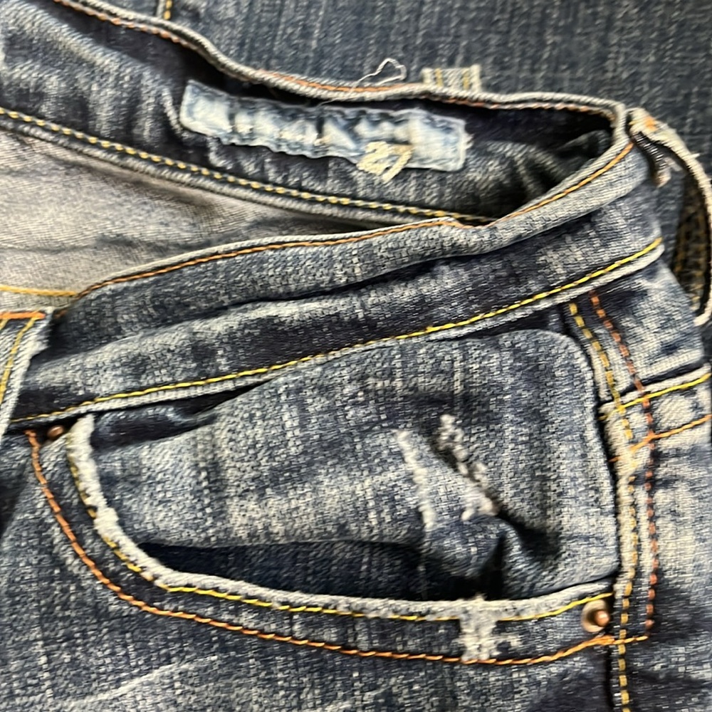 Blue cult Sz 27 low rise, bootcut, rare - Picture 2 of 7